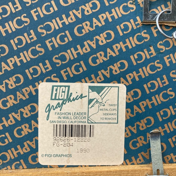 Very rare Figi Graphics Vintage cat lovers wall art - Picture 4 of 6